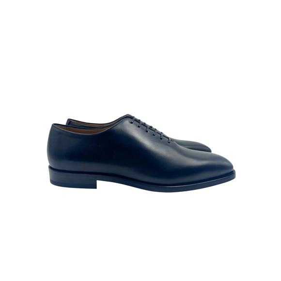 Ferragamo Men's Black Leather Geoffrey Business Formal Oxfords Size 8.5 EEE - Picture 1 of 14